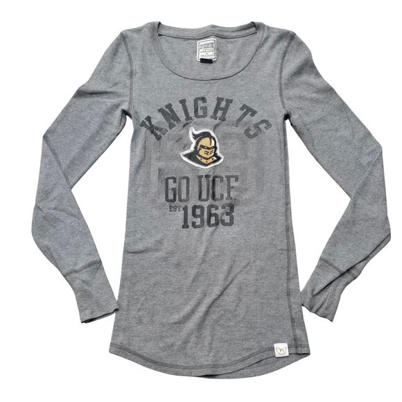 Victoria's Secret Pink Knights UCF Collegiate Collab Long Sleeve Thermal Shirt - Picture 1 of 9